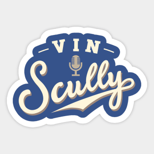 Vin Scully 3 by Buck Tee Originals Sticker